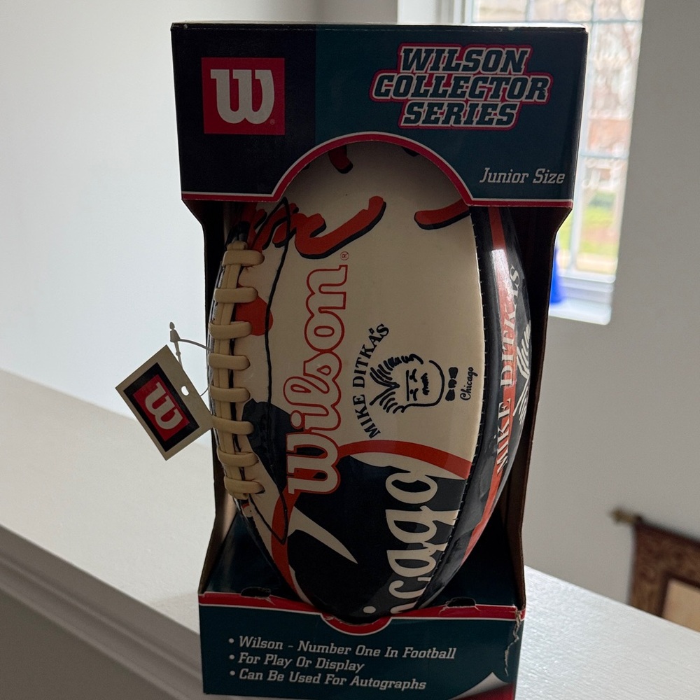 Wilson Junior Size Collector Football - White and Red